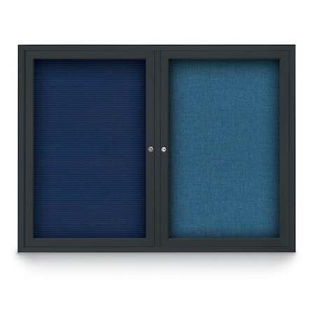 United Visual Products Corkboard, Amethyst/Bronze, 72" X36" UV406-BRONZE-AMETHY